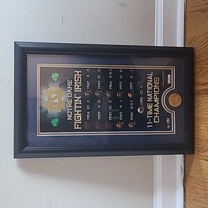 Notre Dame Fighting Irish Championship Plaque Highland Mint 12x20